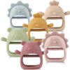 Baby Teething Toys for 0-6 Months, BPA-Free Chewable Teethers, Soft Textured Hand Teether